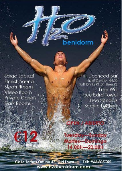 opiniones de h2o benidorm|H2O Sauna — sauna gay à Benidorm, Espagne